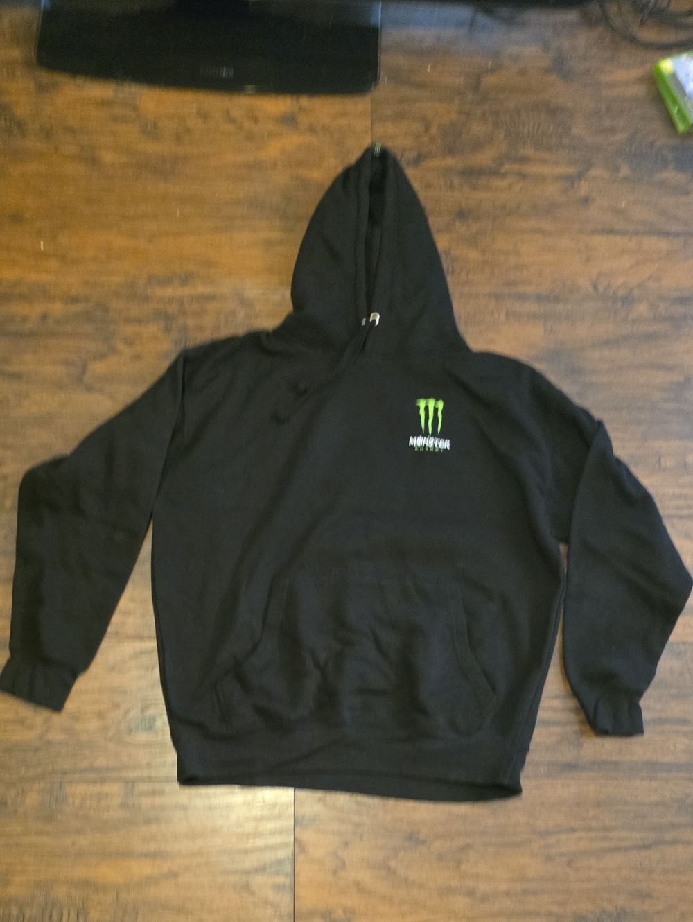Monster Energy Black Hoodie with Green Logo